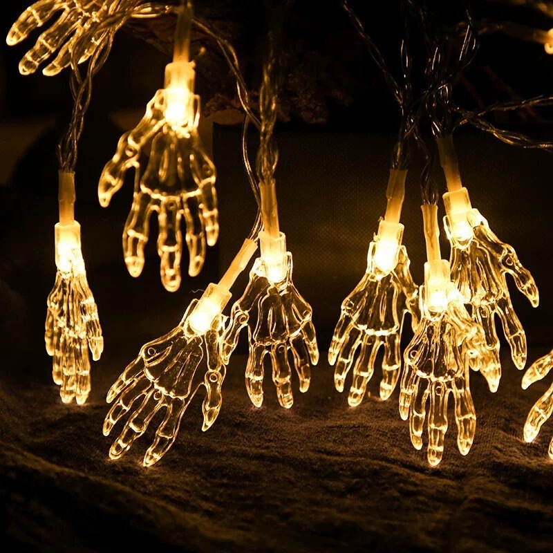 クロスボーダー Amazon ハロウィンライトストリングシーンレイアウト LED カボチャゴーストライトストリング屋外ホリデーデコレーション LED ライト|undefined