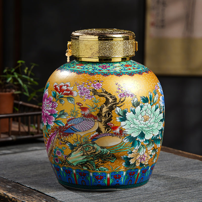 노란색 잠금 장치가있는 수도꼭지가없는 10kg