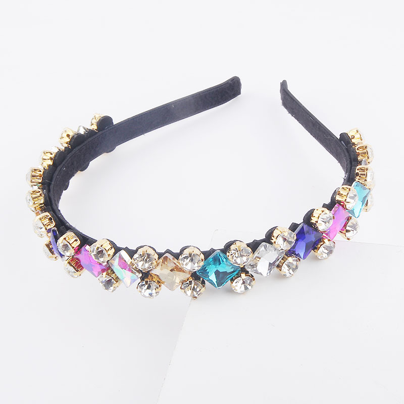 fashion diamondstudded geometric colorful headbandpicture7