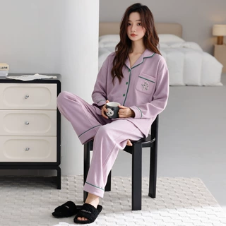 【德绒】睡衣冬季女款2026年新款冬天保暖长袖长裤大码家居服套装
