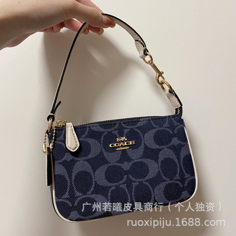 파란색과 흰색-[선물 상자 포장 + 진주 연장 체인]