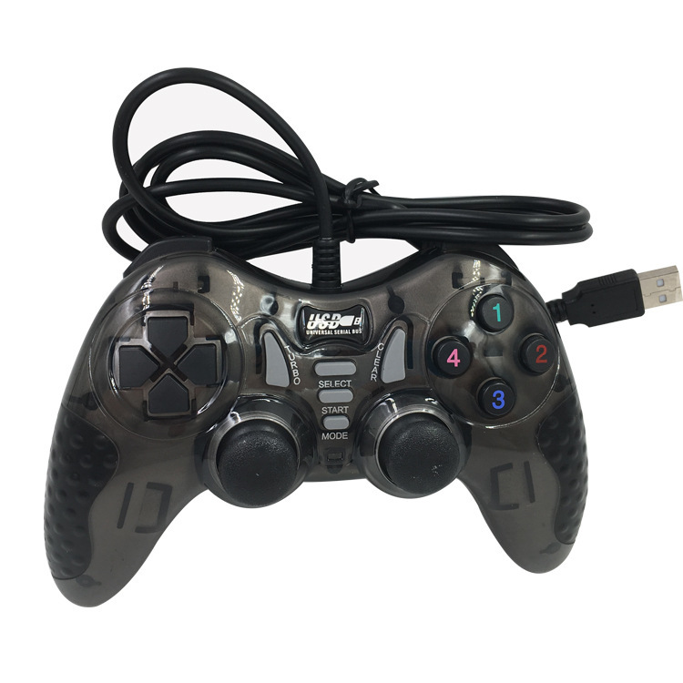 Fábrica al por mayor USB un solo jugador mando de juegos PC mando de juegos multi-botón mando de juegos de fútbol en vivo