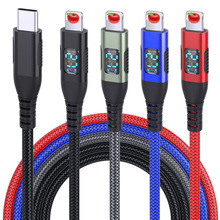 适用苹果快充数据线Type-c USB C TO Lightning LED数字显示充电