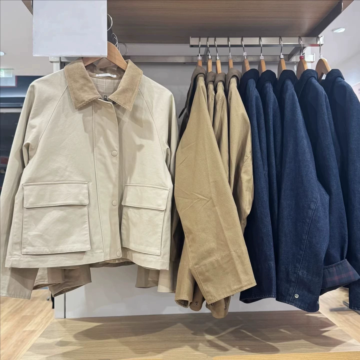 Japanese style! Basic model!! Casual short jacket Barn style jacket 26 new work clothes 483807/484664