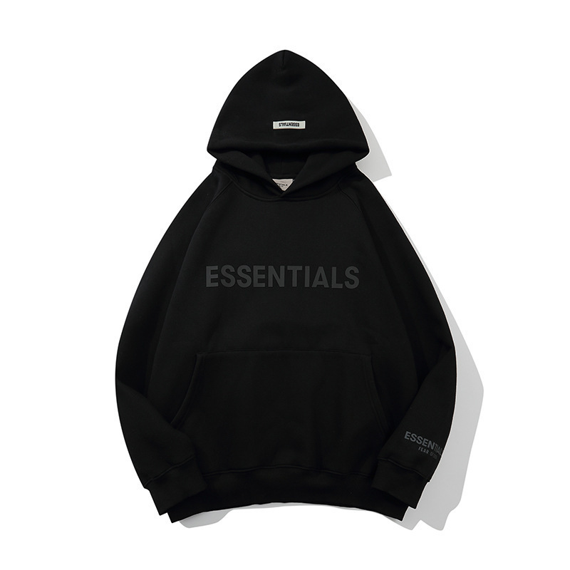 FEAR OF GOD マルチライン エッセンシャル トレンド 新胸ロゴ ラミネート フード付き スウェットシャツ FOG|undefined