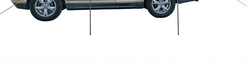 Rainproof and sunproof car side tent, outdoor camping tent for cars, SUV side tent, camping canopy