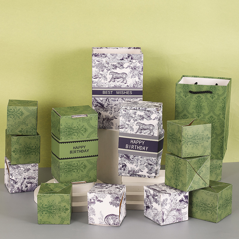 녹색 행복한 생일