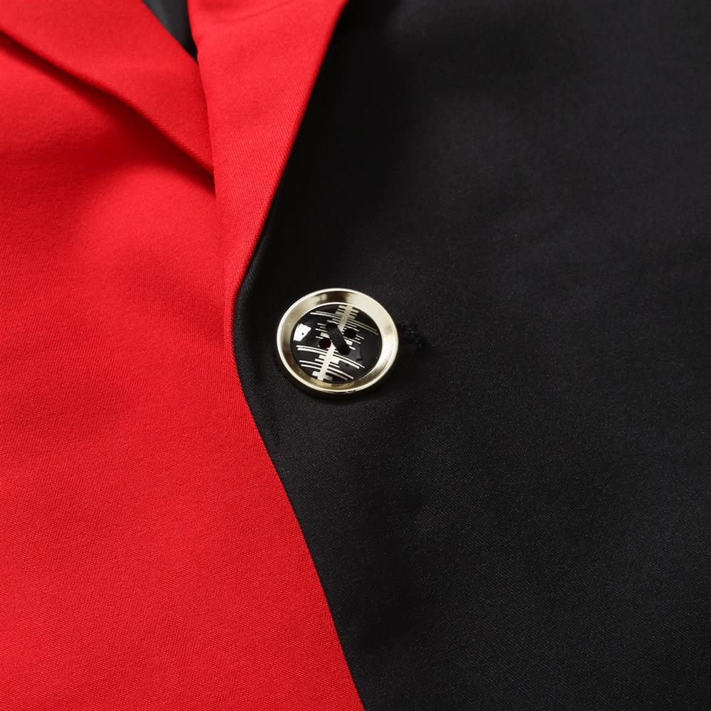 Herren Sakko Color-blocking Stil Für Frühling Und Herbst_voghion.com