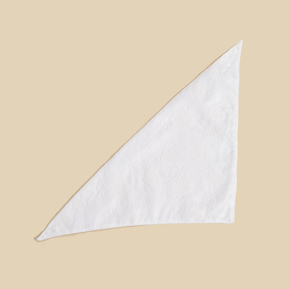 Tanpopo trajes de boda británicos transfronterizos toallas de saliva para mascotas bufandas de encaje para perros toallas de triángulo para mascotas