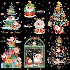 オリジナルの人気クリスマスの壁にガラスのショーウインドーを貼っています。
