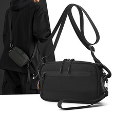 轻便防泼水尼龙布包潮流逛街手机包百搭男士单肩包休闲出行斜挎包