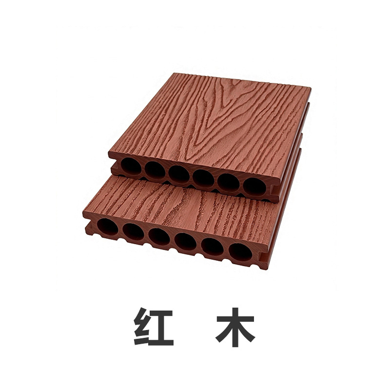 Piso de Madera Plástica Coextruida para Exterior Impermeable y Antideslizante para Patio y Terraza