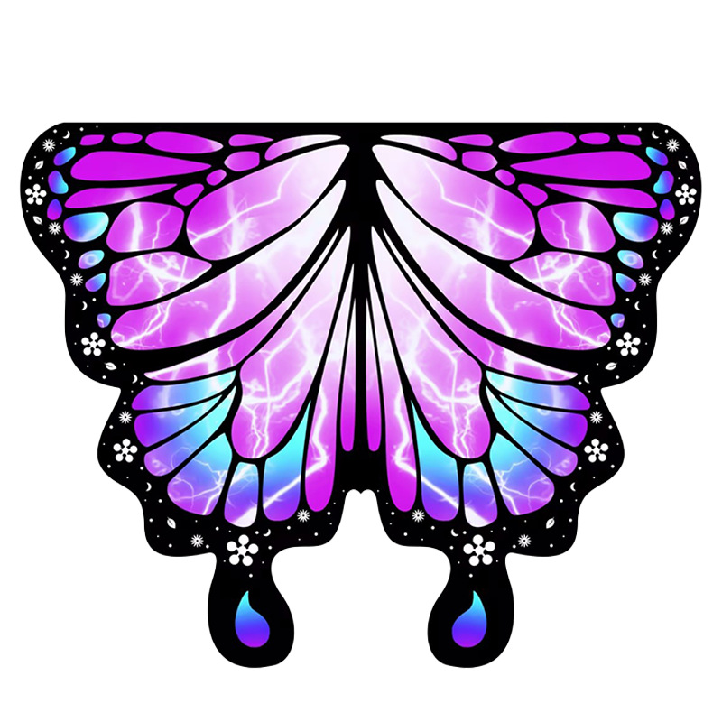 Europa y Estados Unidos transfronterizos nuevos capas de mariposa Halloween Zhejiang disfraces de baile del vientre cambiantes de color capas de espectáculo de escenario capas