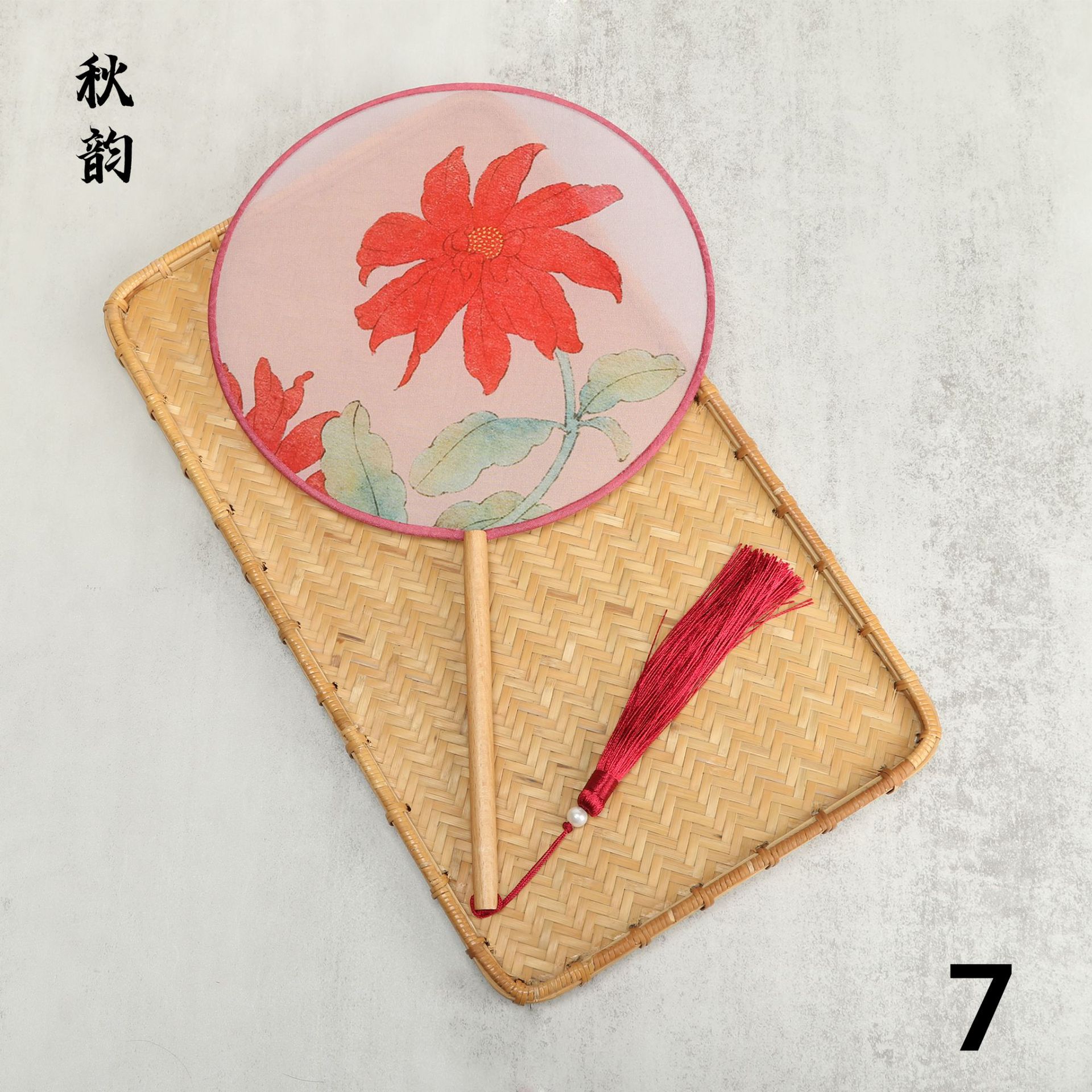 Creativo mantingfang tema estilo antiguo ventilador de la danza al por mayor ventilador de dama de honor estilo chino nuevo ventilador de corte clásico chino