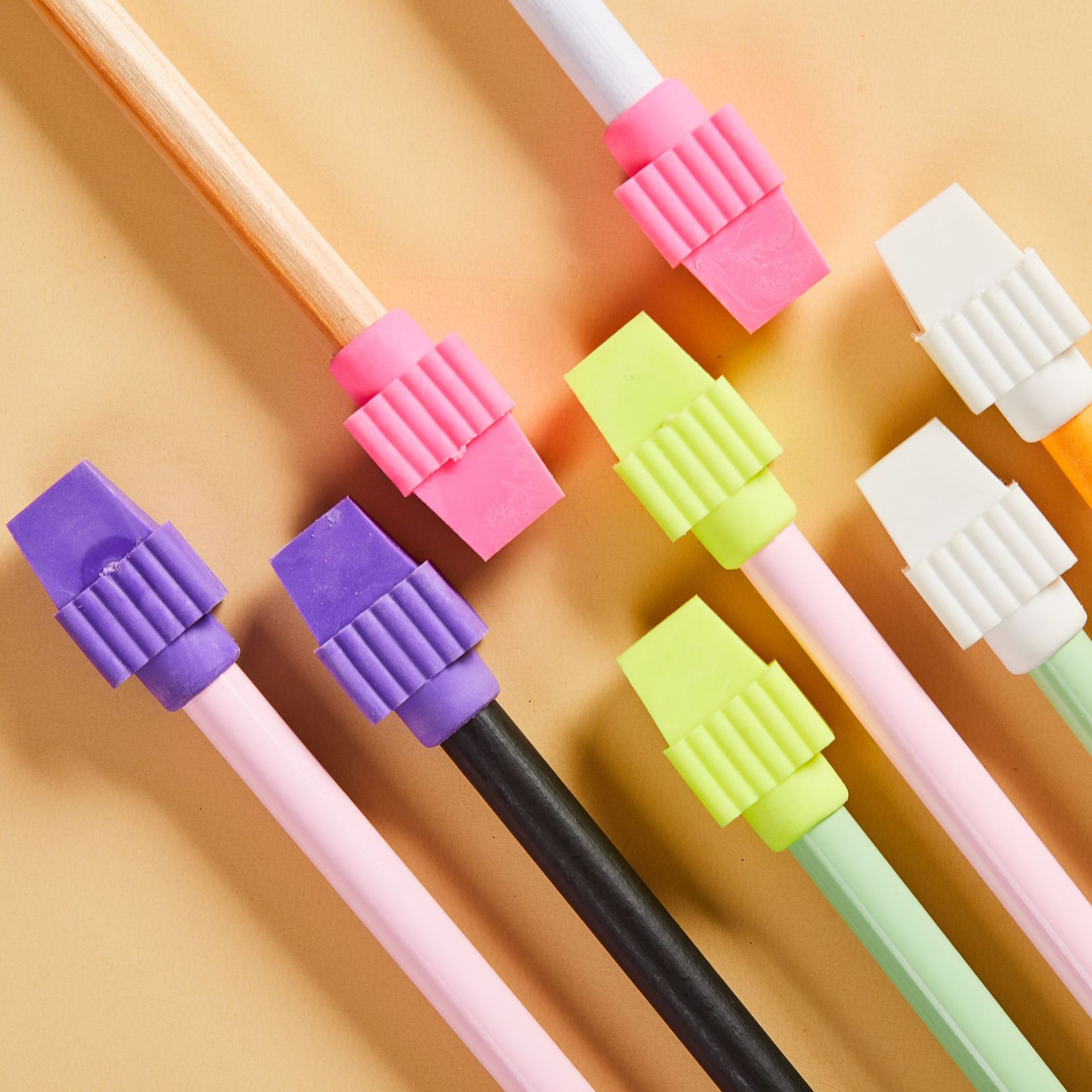 Cabeza de borracha de lápiz con antorcha reemplaza la cubierta de goma en el lápiz con cabeza de borracha desmontable