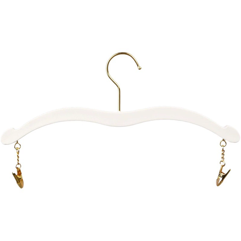 Белая однотонная внутренняя вешалка Магазин одежды Нескользящее женское пластиковое нижнее белье Зажим для трусиков Имитация бука Нижнее белье Магазин Бюстгальтер Висячий