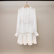 深圳南油高端女装秋季新款法式飘逸设计感衬衫A字半身裙两件套装