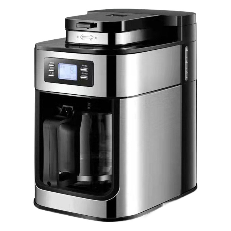 Cross-border Coffee Machine Full-automatic Grinding Household Office American Small Grinding Integrated American Drip Coffee Pot