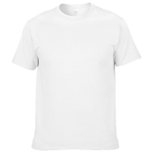 Camiseta de algodón personalizada con logotipo cuello redondo manga corta para publicidad actividades al aire libre o corporativa