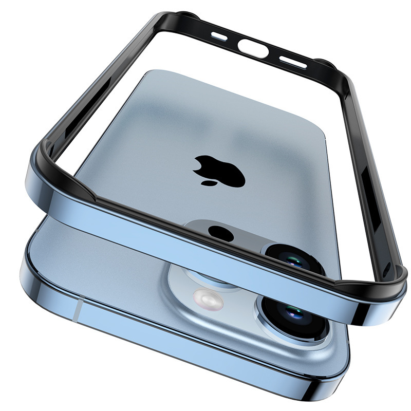 iPhone16promax対応 シリコンメタルフレーム 四隅保護 耐衝撃ケース Apple17対応 15対応|undefined