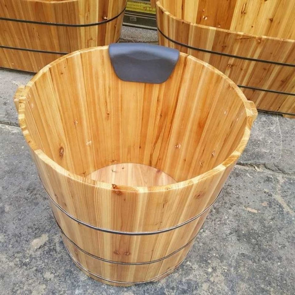 Handmade cedar wood tub for adults, round wooden bath tub, children's bathtub, baby swimming tub, round bath basin