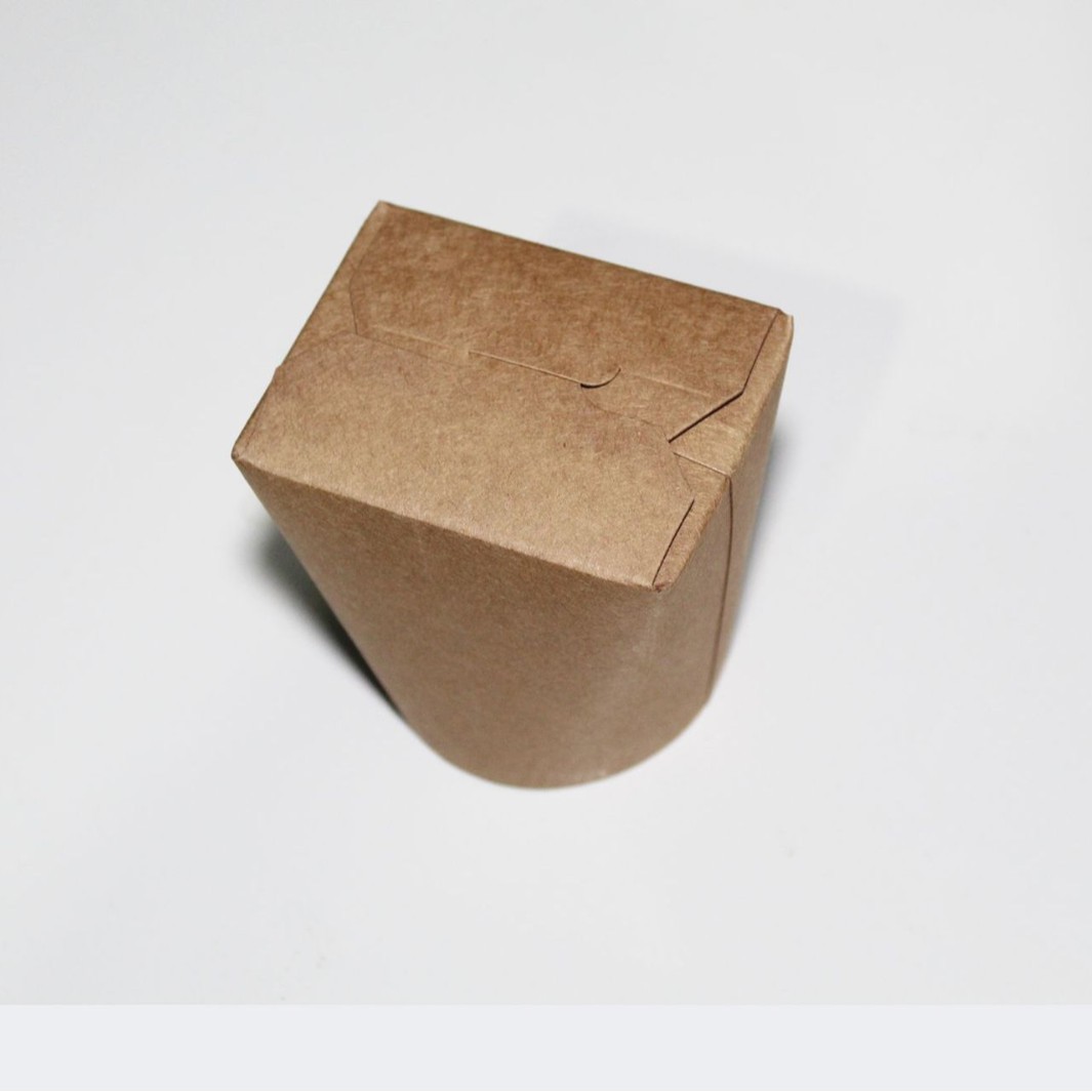 Tazón de fideos de fondo redondo desechable Caja de almuerzo de arroz de papel Kraft Tazón de fideos de Tarjeta blanca de alimentos taza de sopa tazón de fideos para llevar caja de embalaje