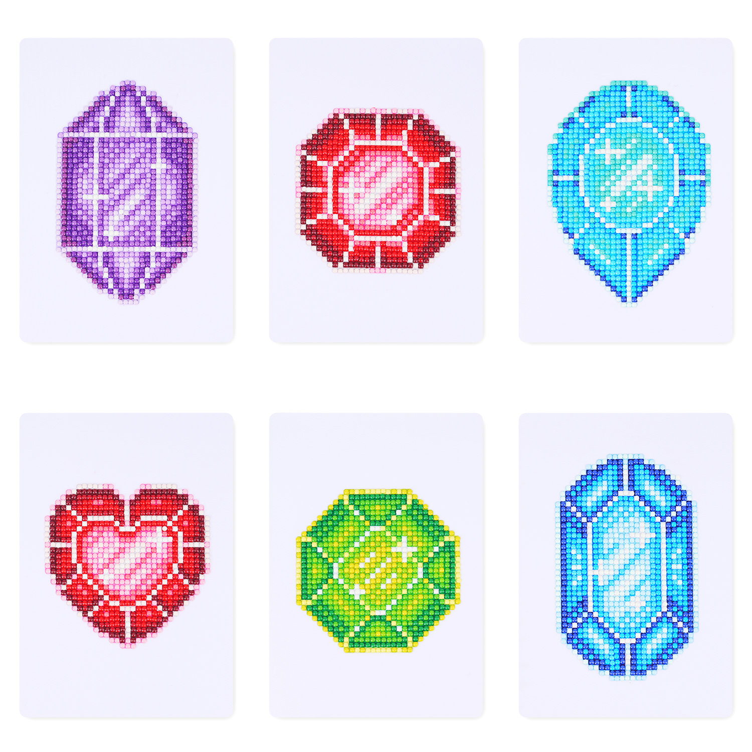 Nuevo mini decoración doméstica de diamante colorido sin marco DIY pegatinas de ladrillo de diamante redondo pegatinas de pintura