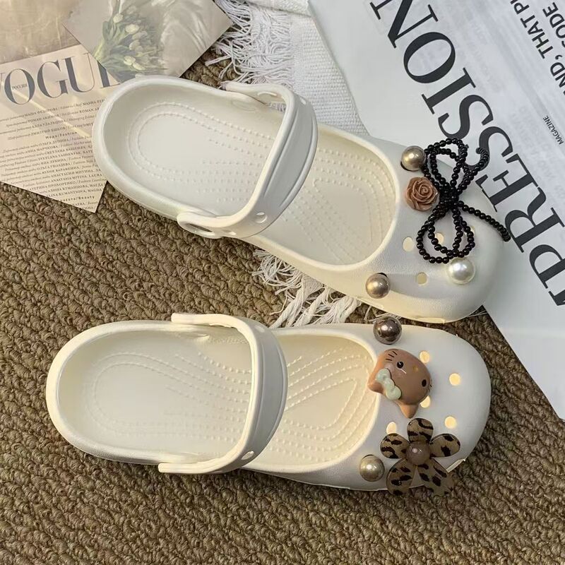 Summer New Style Ballet Clogs for Women, Breathable Soft-Soled Beach Mary Jane Slippers with a Stepping-On-Clouds Feel, Eva Summer New Style Ballet Clogs for Women, Breathable Soft-Soled Beach Mary Jane Slippers with a Stepping-On-Clouds Feel, Eva