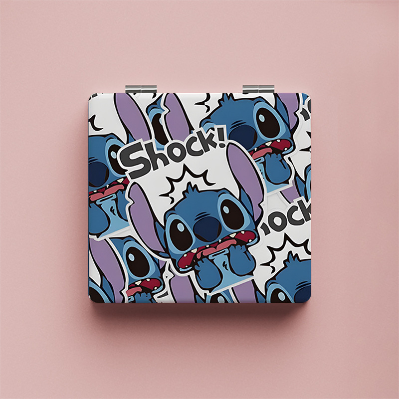 Lindo espejo pequeño Sanrio Kulomi espejo de maquillaje portátil de alto valor espejo de maquillaje portátil dormitorio de estudiantes espejo de maquillaje plegable