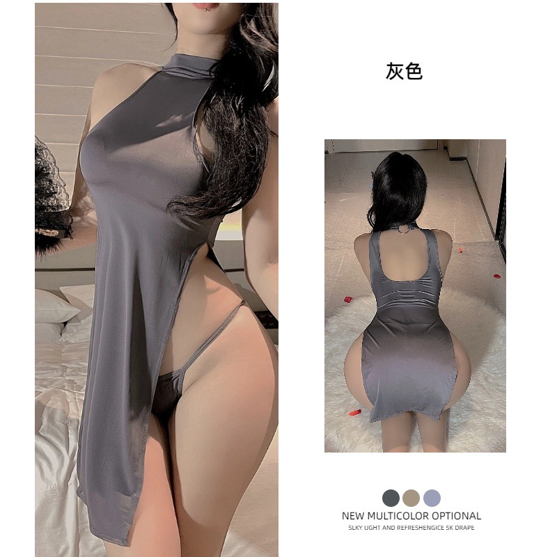 그레이 [롱스커트+T바지]