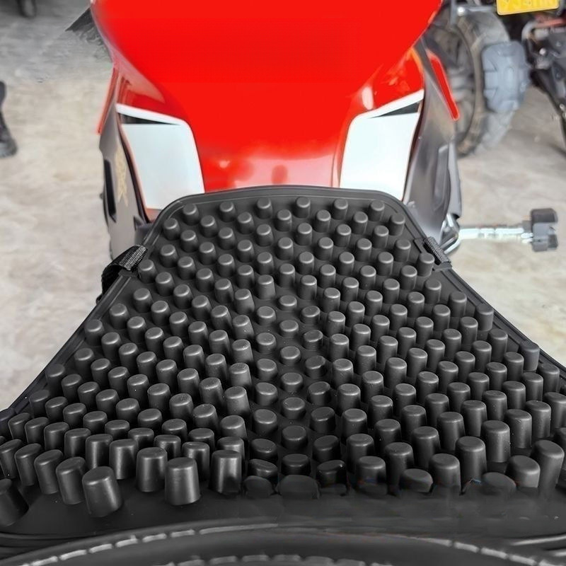 Summer motorcycle seat cushion, shock-absorbing, waterproof, soft silicone, universal for electric vehicles, breathable, heat-insulating, waist-protecting, for vehicle use