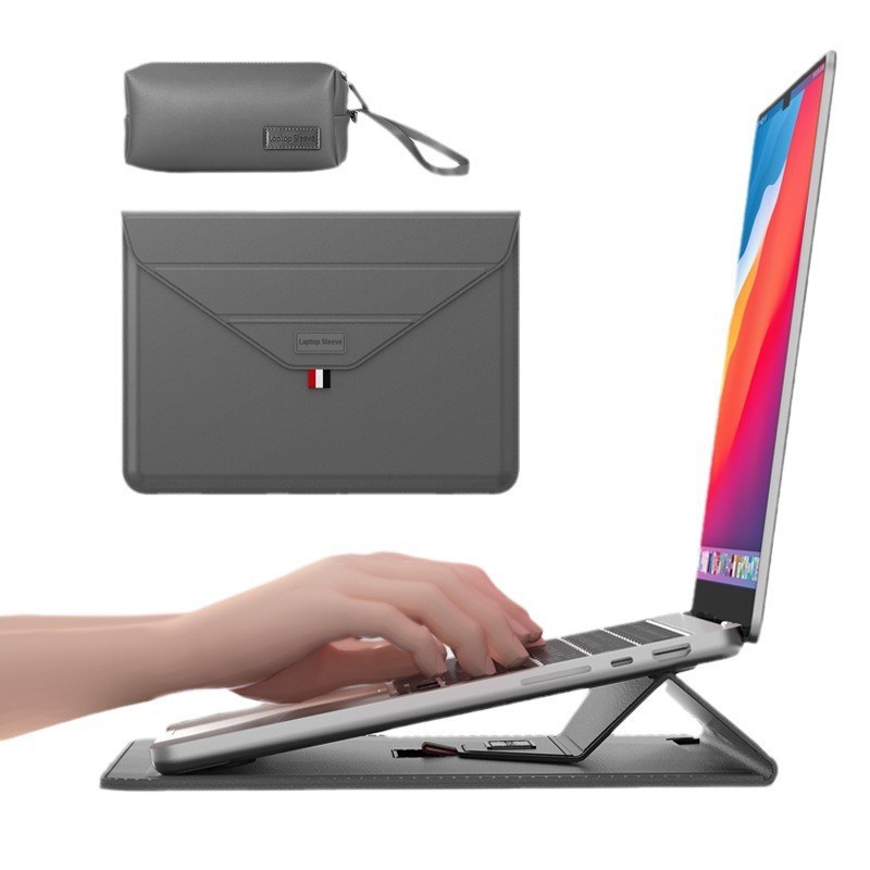 비즈니스 봉투 홀더 가방 - 그레이 + 디지털 액세서리 가방처럼