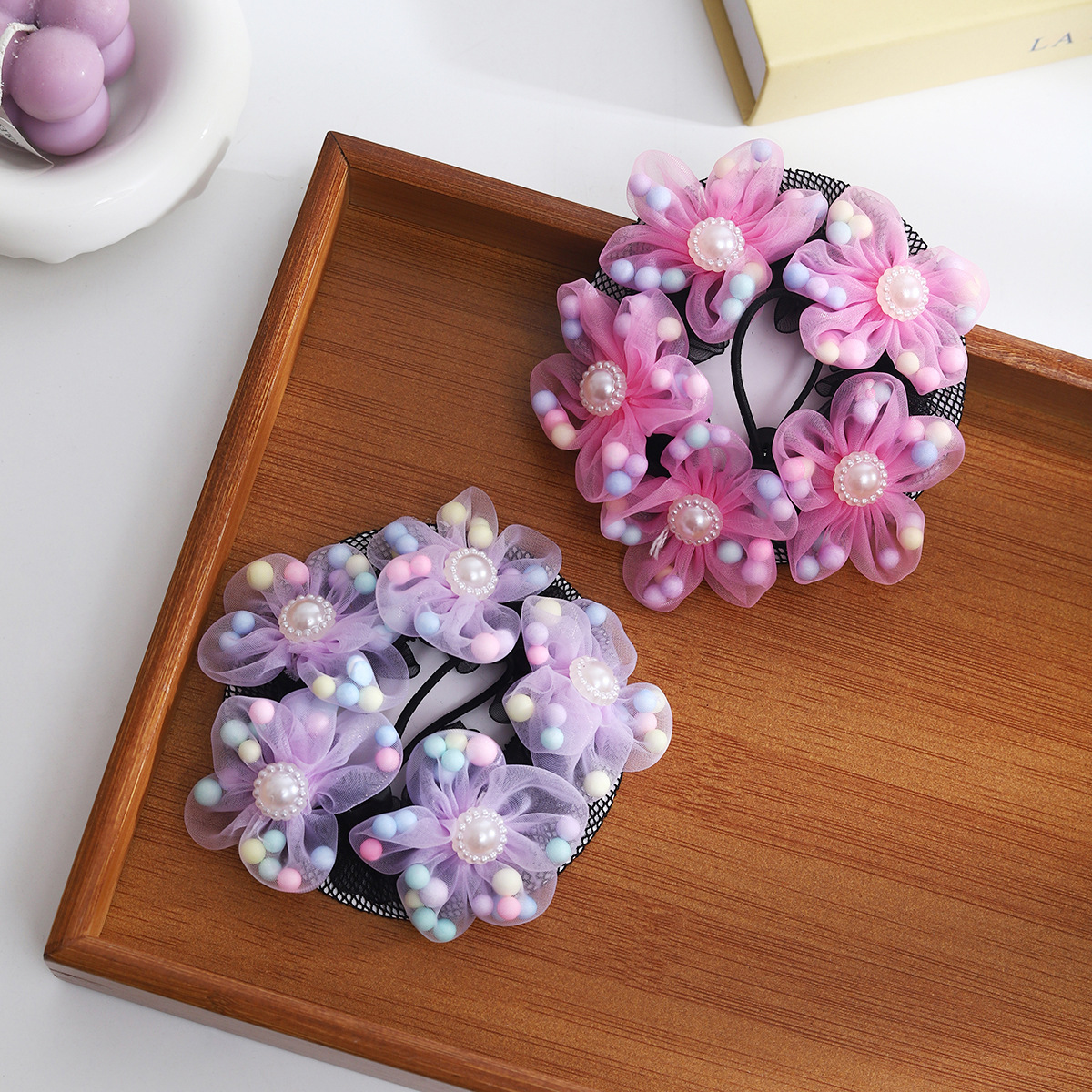 Redecilla para moño de ballet y danza latina para niñas_voghion.com