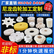 厂家供应尼龙齿轮POM塑料直齿轮PEEK斜齿MC磨损高温精密非标加工