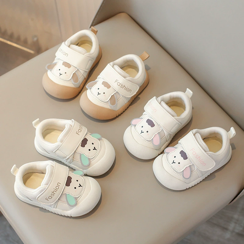 Весенняя новая детская ходунка детская обувь нескользящая мягкая подошва дышащая легкая девочка сетка детская спортивная обувь