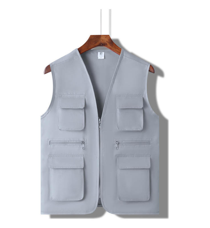 立体ポケット多ポケット広告党員馬甲はロゴ作業服釣り服監督ベストボランティアを制定した|undefined
