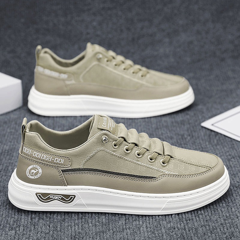 Zapatos de deporte para estudiantes, zapatos de hombre, primavera y verano 2025, nuevos zapatos de moda de tela de paraguas de todo fósforo, zapatos deportivos casuales transpirables para hombre