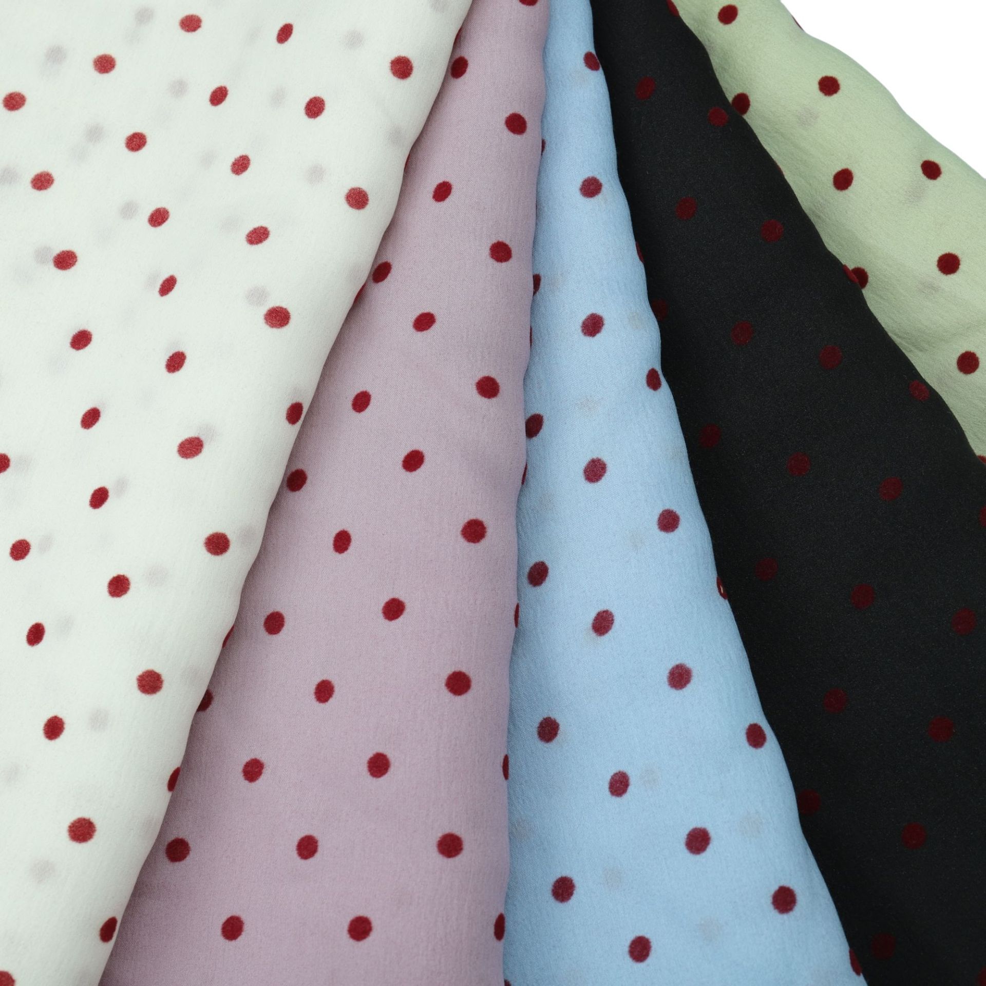 天丝涤春夏休闲衬衫植绒小红点女装童装连衣裙微透时装女装面料