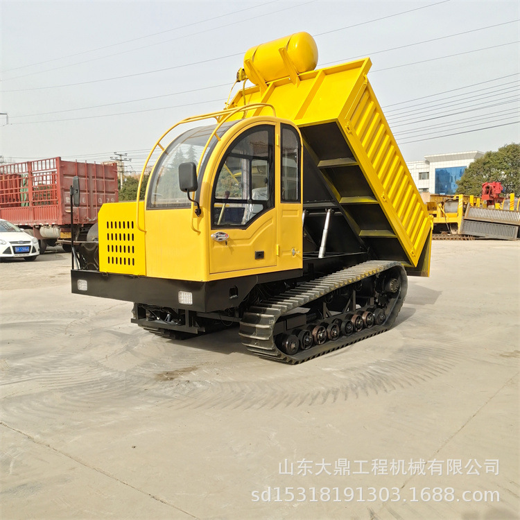 建筑工程翻斗运输车 可升降履带运输车 供应8吨履带式搬运车