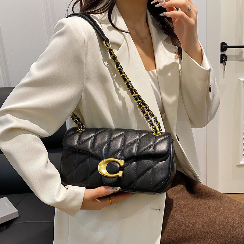 C家菱格绣线包包女2025新款小香风链条包高品质寇家单肩斜跨包女|undefined