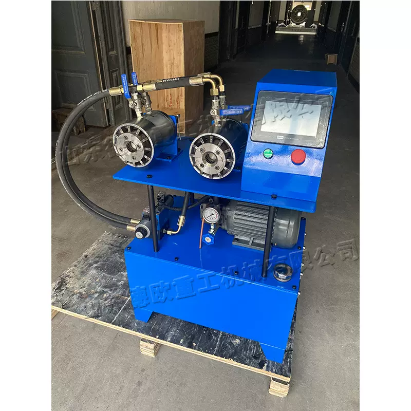 全自动数控扣压设备 小型双机头卫浴锁管机 水管喷水管扣合机