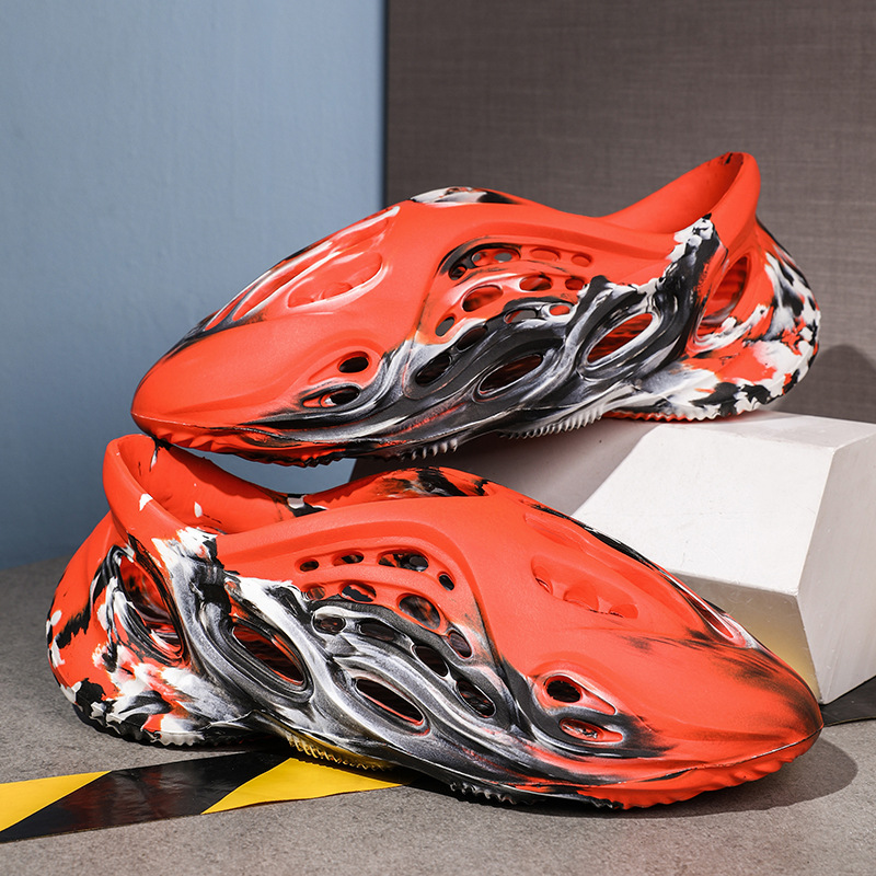 V6 오렌지 위장 [어린이 신발 성인]]