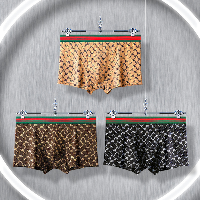 3 men's underwear men's cotton breathable summer boxer shorts men's red antibacterial sports boxer shorts head ck р l