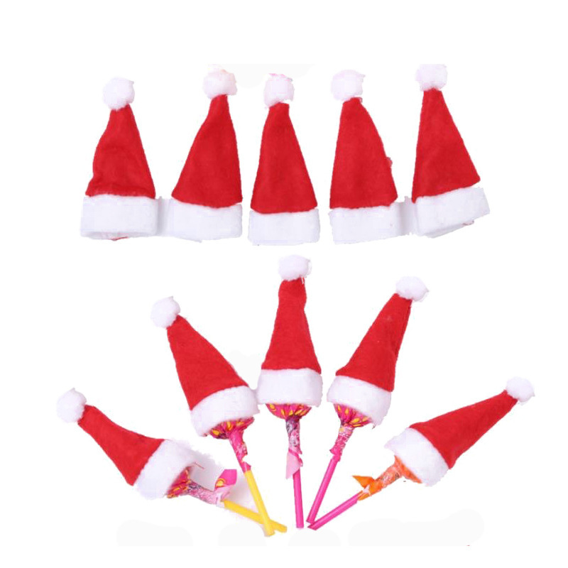 Cross -border new lollipop mini Christmas hat candy Christmas hat…