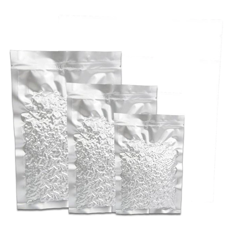Влагостойкий вакуумный мешок из алюминиевой фольги на складе пищевой три стороны уплотнения Алюминиевый пластиковый упаковочный мешок оптом