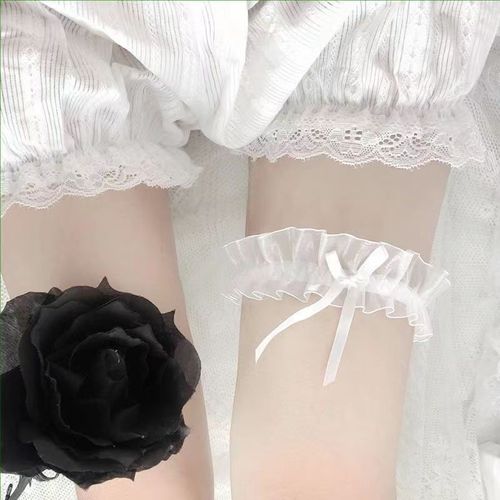 Lace leg ring sexy anime lace edge socks JK calf socks hand-tear sweet spicy leg ring princess hot girl