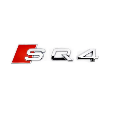 Audi car sticker SQ2 SQ3: Car logo - sq4-bright-silver