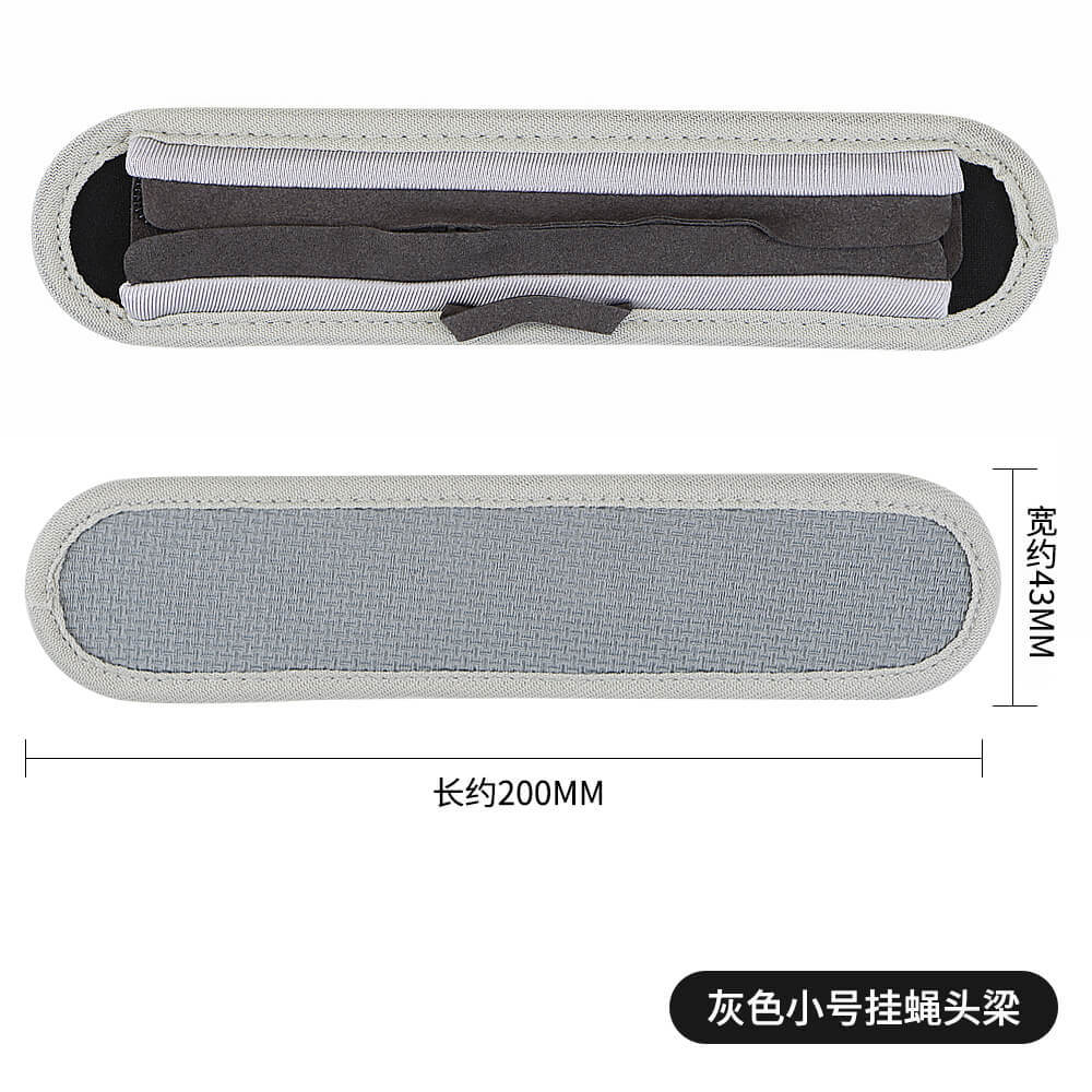 Cubierta de polvo no desechable tela de seda de hielo elástica a prueba de polvo a prueba de sudor auriculares orejeras cubierta protectora de la viga de la cabeza