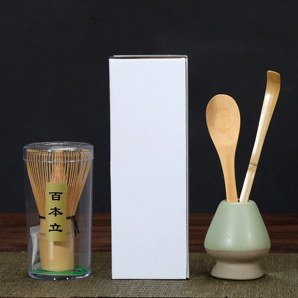 Pink green tea spoon+baibenli+bamboo spoon+tea puller+box