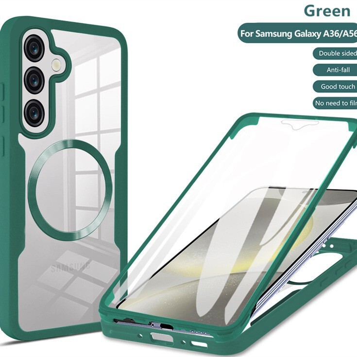 Suitable for Samsung S26 Mobile Phone Case S25Fe/S22 Cross-Border S24 All-Inclusive S23Ultra Transparent A17 Magnetic A16A